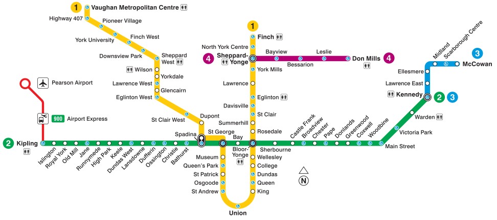 Toronto Subway Map 2021 TORONTOINFO